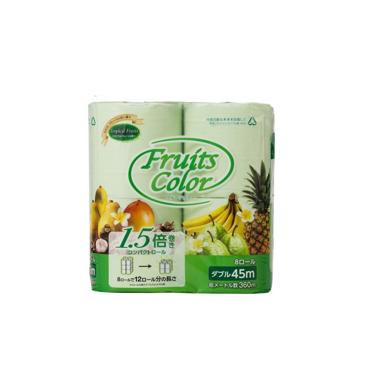 トイレットペーパー フルーツカラートロピカルフルーツ 1.5倍巻き